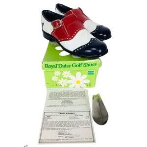 Vintage 1950s Ben Hogan Wingtip Cleat Golf Shoes Size 8.5 N Deadstock Rare NEW